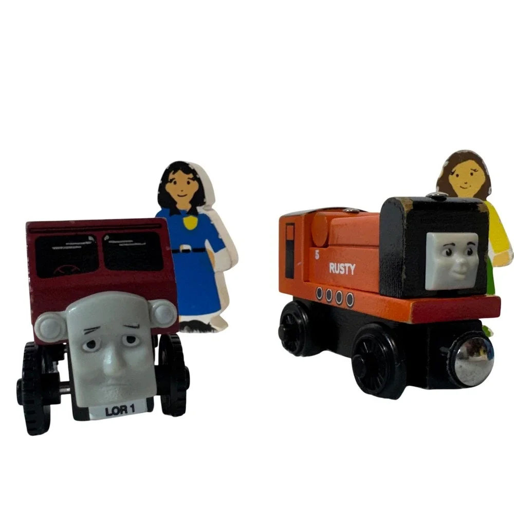 Thomas & Friends Railway Set Metal Thomas and‎ Wooden Rusty Lorry Milk